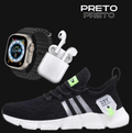Kit com Tênis Pro + SmartWatch + Fone Bluetooth | Envio Imediato