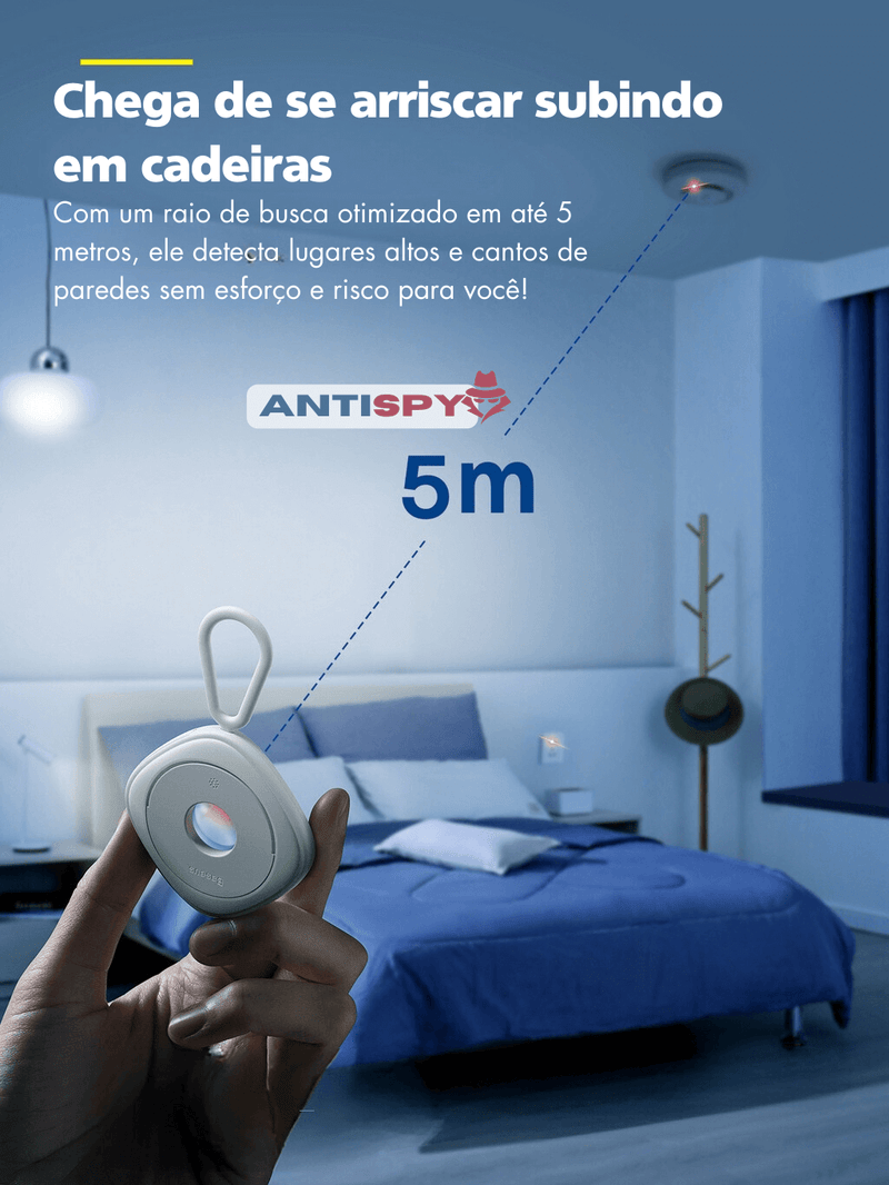Detector de Câmeras Escondidas AntiSpy Jetto™ - Versão 2023