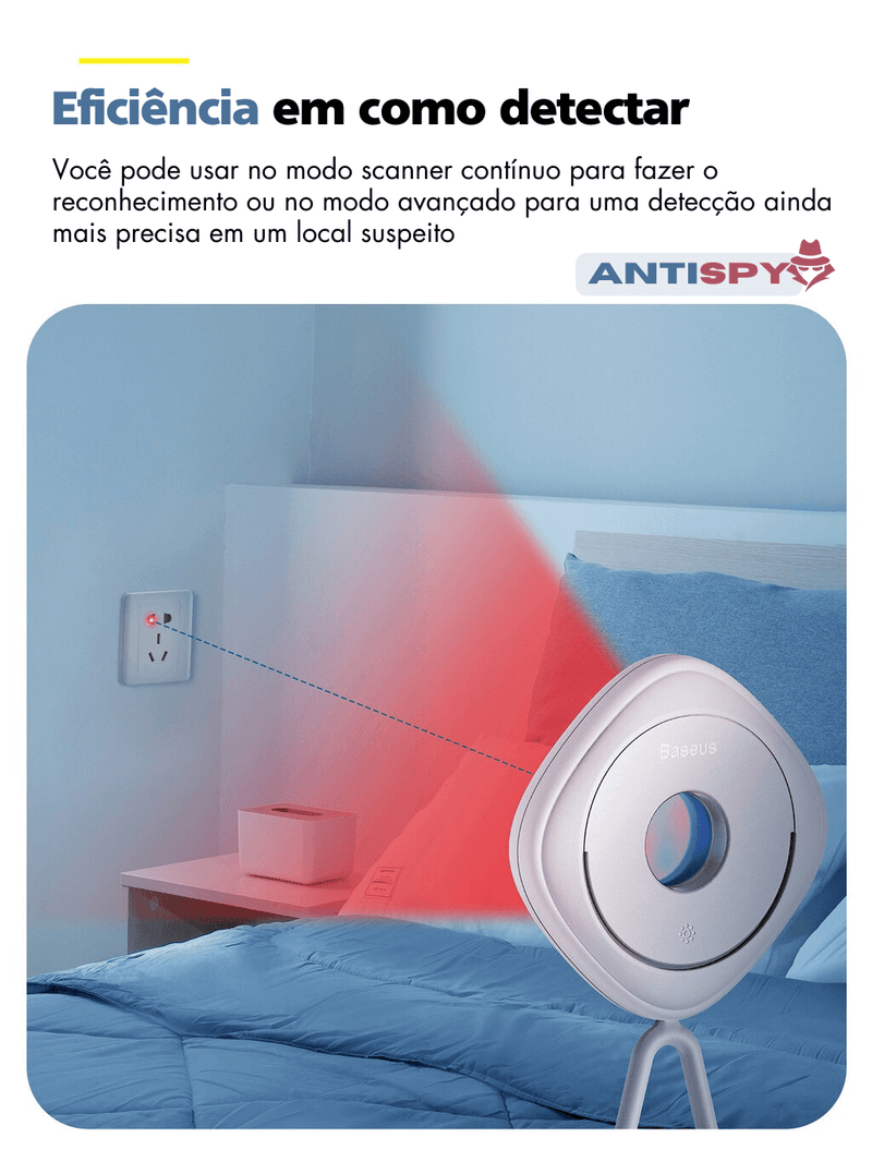 Detector de Câmeras Escondidas AntiSpy Jetto™ - Versão 2023