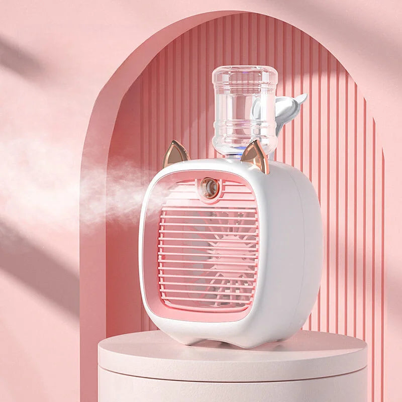 Mini Ar Condicionado 3 em 1 | Umidificador, Climatizador e Ventilador | Sem Fio